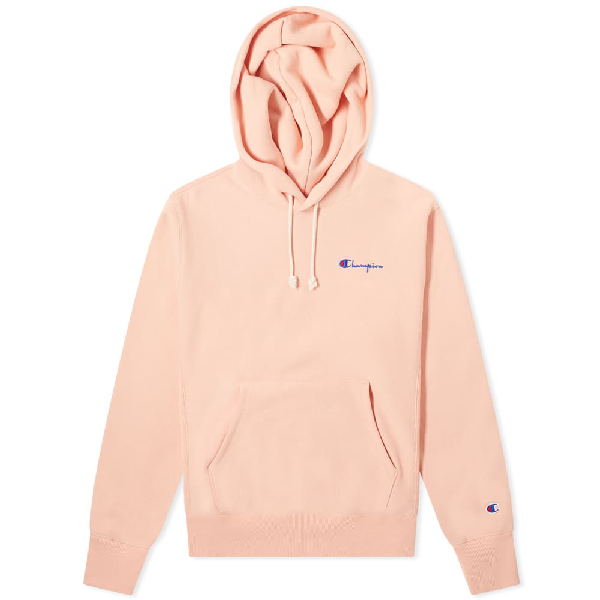 champion reverse weave hoodie pink