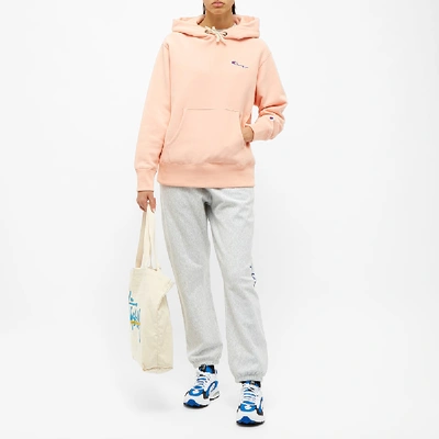 Shop Champion Reverse Weave Women's Small Script Logo Hoody In Pink