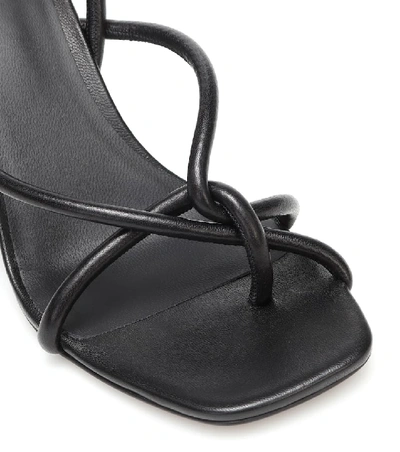 Shop Neous Alkes Leather Sandals In Black
