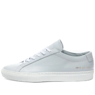 Shop Common Projects Woman By  Achilles Low White Sole In Grey