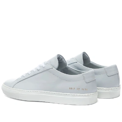 Shop Common Projects Woman By  Achilles Low White Sole In Grey