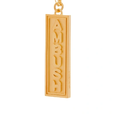 Shop Ambush Ofuda Necklace In Gold