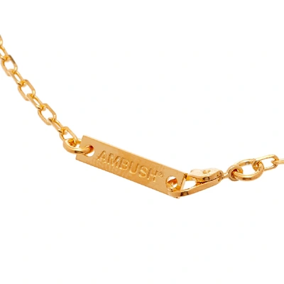 Shop Ambush Ofuda Necklace In Gold