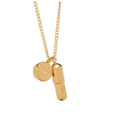 Shop Ambush Pill Charm Necklace In Gold