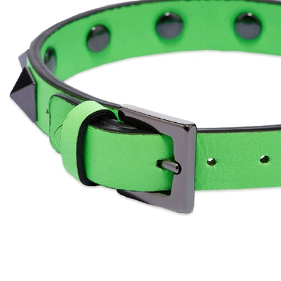 Shop Valentino Rockstud Bracelet In Green