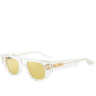 Shop Dita Muskel Sunglasses In Yellow