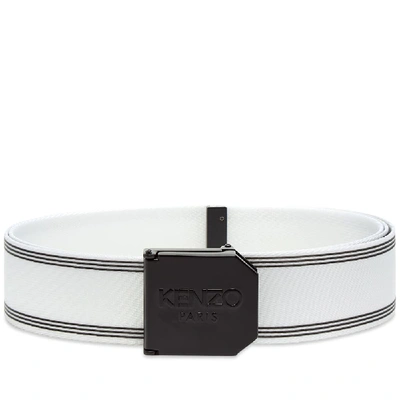 Shop Kenzo Sports Belt In White