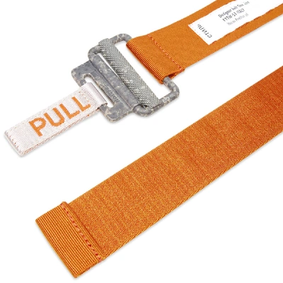 Shop Heron Preston Grosgrain Tape Belt In Orange