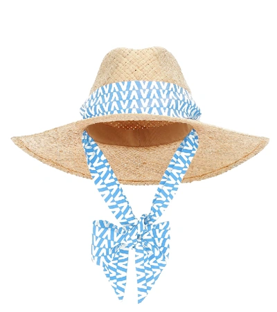 Shop Valentino Garavani Straw Hat In Neutrals