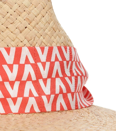 Shop Valentino Garavani Straw Hat In Neutrals