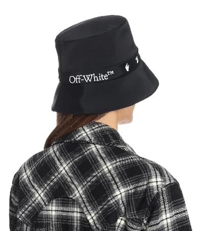 Shop Off-white Logo Bucket Hat In Black