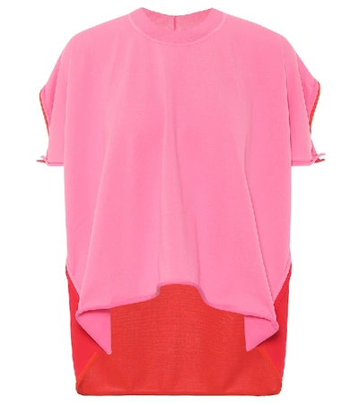 Shop Bottega Veneta Jersey Top In Pink