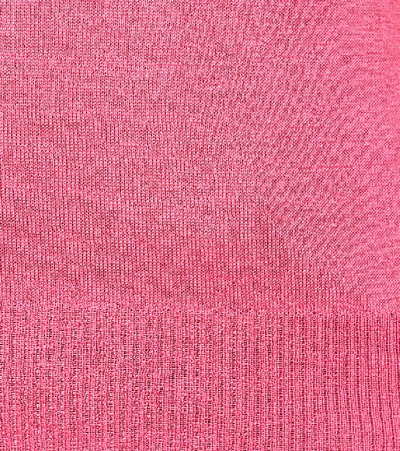 Shop Bottega Veneta High-neck Cashmere Sweater In Pink