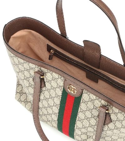 Gucci Women Ophidia Gg Medium Tote Bag In Brown