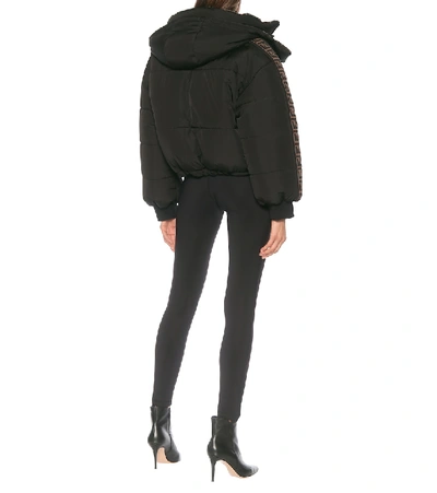 Shop Fendi Reversible Down Jacket In Black