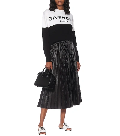 Shop Givenchy Logo Cashmere Sweater In Black