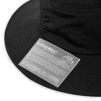 Shop A-cold-wall* Snap Pocket Bucket Hat In Black