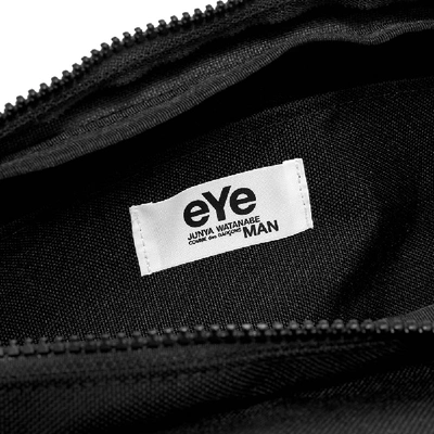 Shop Junya Watanabe Man Cordura Eye Logo Cross Body Bag In Black