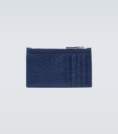 Shop Balenciaga B Long Coin And Card Holder In Blue