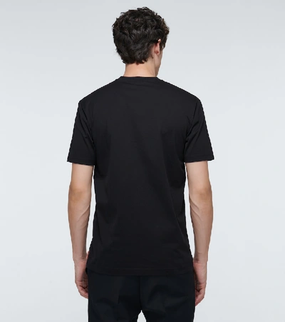 Shop Acne Studios Everrick Pink Label T-shirt In Black