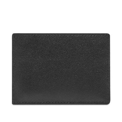 Shop Valentino Leather Go Logo Card Holder In Black