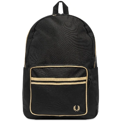 Shop Fred Perry Authentic Twin Tipped Backpack In Black