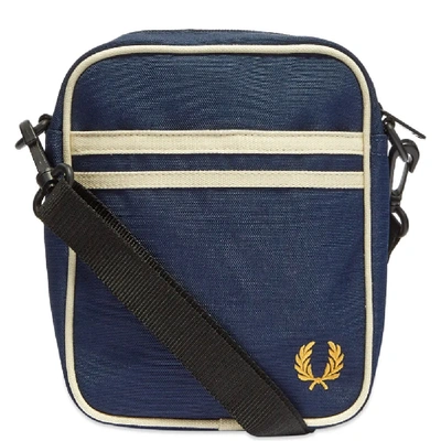 Shop Fred Perry Authentic Twin Tipped Side Bag In Blue