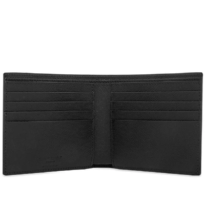 Shop Saint Laurent Palm Print Leather East West Wallet In Black