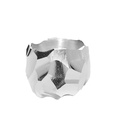 Shop All Blues Rauk Wide Ring In Silver