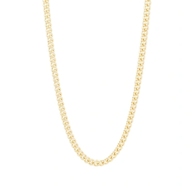 Shop Tom Wood 20.5" Rounded Curb Thick Chain In Gold