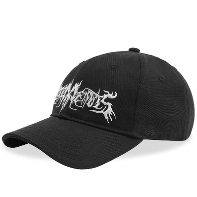 Shop Vetements Goth Cap In Black