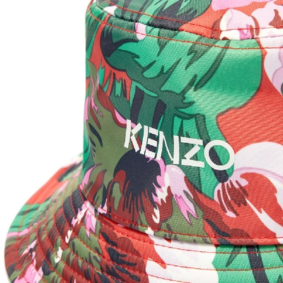 Shop Kenzo X Vans Bucket Hat In Red