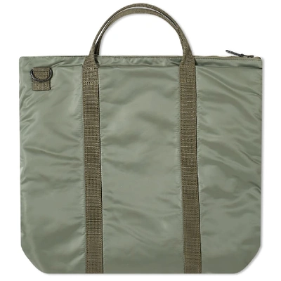 Shop The Real Mccoys The Real Mccoy's Helmet Bag In Green