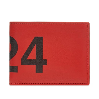 Shop 424 Logo Fold Wallet In Red