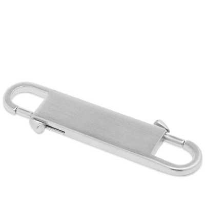 Shop Rick Owens Gemini Key Chain In Silver