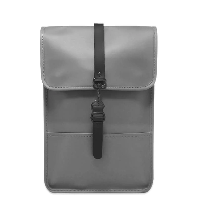 Shop Rains Backpack Mini In Grey