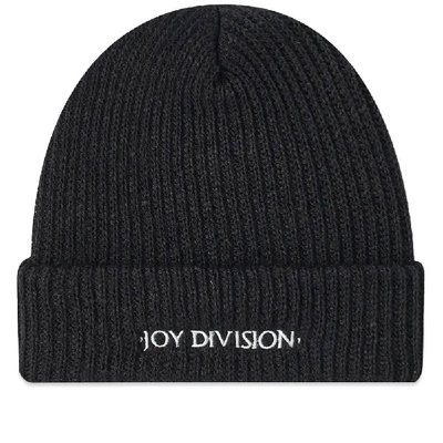 Shop Pleasures X Joy Division Logo Beanie In Black