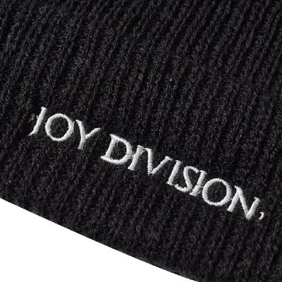 Shop Pleasures X Joy Division Logo Beanie In Black