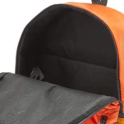 Shop Heron Preston Zip Round Logo Backpack In Orange