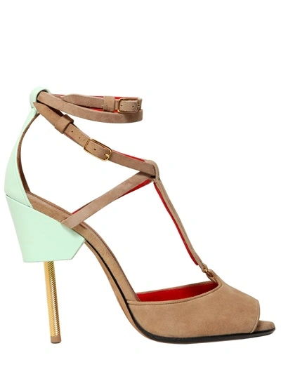 Shop Givenchy Marzia Suede & Leather Sandals