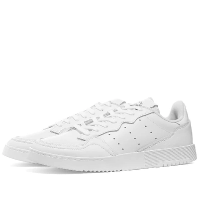 Shop Adidas Originals Adidas Supercourt Lux Leather In White