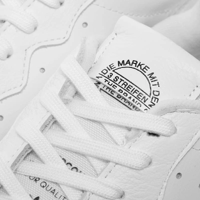 Shop Adidas Originals Adidas Supercourt Lux Leather In White