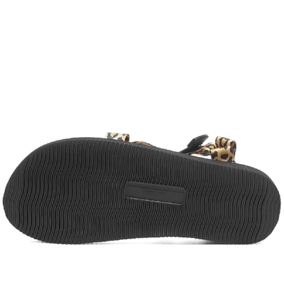 Shop Wacko Maria X Suicoke Leopard Beach Sandal In Brown