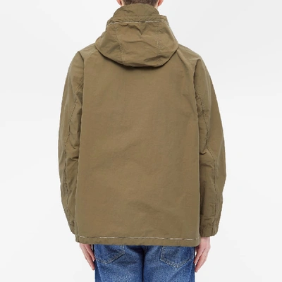 Shop And Wander Nylon Taffeta Hooded Jacket In Green