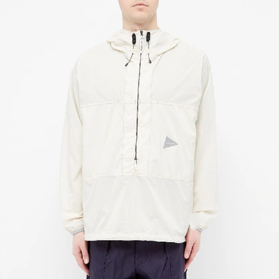 Shop And Wander Pertex Wind Pullover Jacket In White