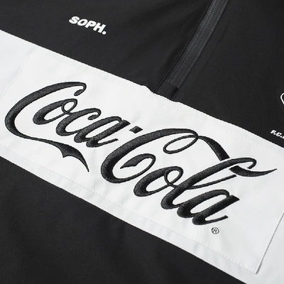 Shop F.c. Real Bristol X Coca-cola Half Zip Anorak In Black