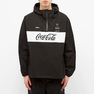 Shop F.c. Real Bristol X Coca-cola Half Zip Anorak In Black