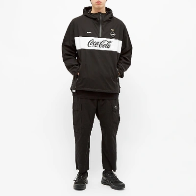 Shop F.c. Real Bristol X Coca-cola Half Zip Anorak In Black