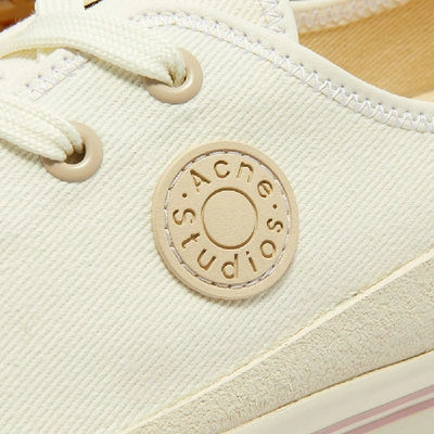 Shop Acne Studios Brady Canvas Sneaker In White