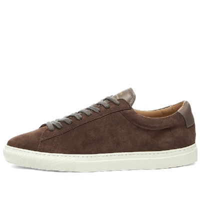 Shop Zespà Zespa Zsp4 Suede Sneaker In Grey